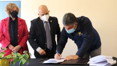 Photo of Municipio de Padre Las Casas firma convenio de cooperación con el comité olímpico de Chile y la Universidad Santo Tomás